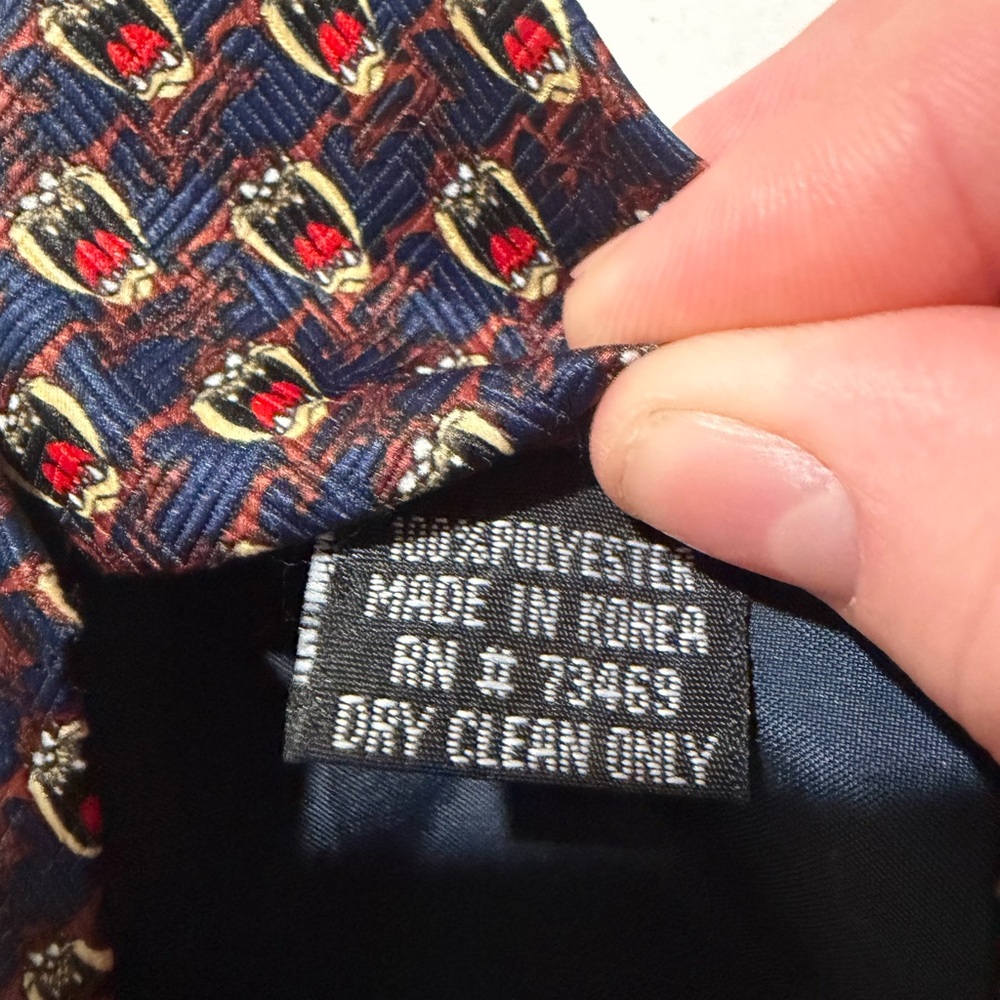 looney tunes taz tasmanian devil‎ aop y2k 56" neck tie #1483 - Picture 4 of 4